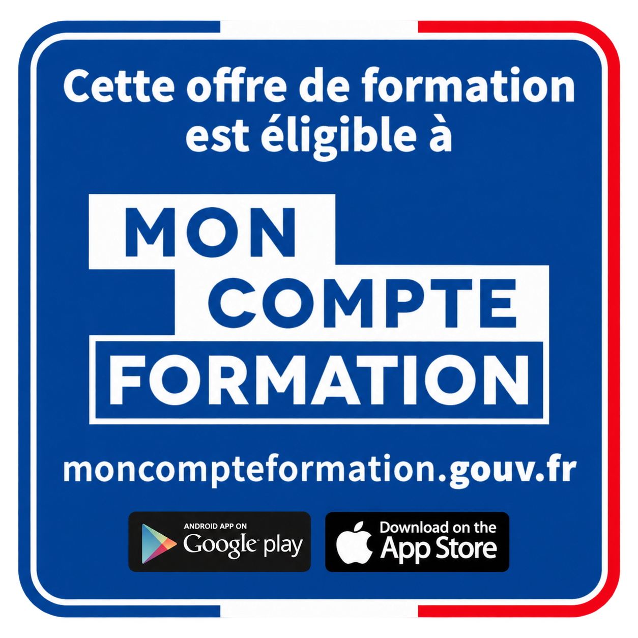 Cette offre de formation est éligible à Mon Compte Formation